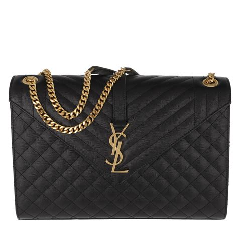 black ysl bag with chain.